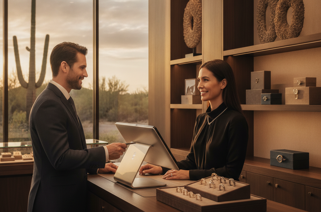 How Should a Scottsdale or Fountain Hills Jewelry Store or Luxury Goods Retailer Set Up Payment Processing?